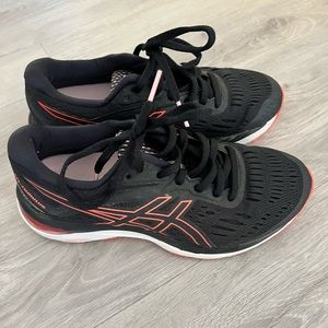 ASICS GEL-Cumulus 20 Black Blazing Coral Size 6